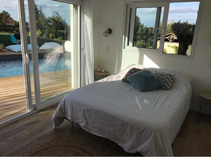 Chambre Independante Dans Pool House Le Mas-dʼAgenais Εξωτερικό φωτογραφία